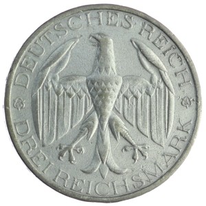 3 reichsmarki - Republika Weimarska - 1929 - A