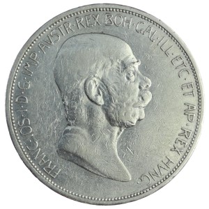 5 koron - Franciszek Józef I - 1908 rok