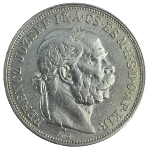 5 koron - Franciszek Józef I - 1909 rok