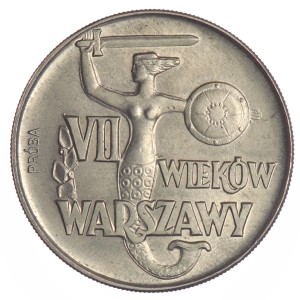 10 złotych - VII Wieków Warszawy - 1965 rok