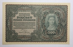 Banknot 500 Marek Polskich 1919 rok