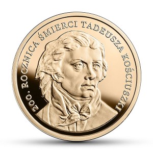 Złota Moneta 200 zł - 200. rocznica śmierci Tadeusza Kościuszki - rewers.jpg