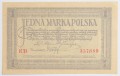 Banknot 1 Marka Polska 1919 rok