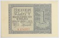 Banknot 1 zł 1940 rok