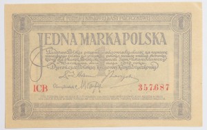 Banknot 1 Marka Polska 1919 rok