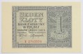 Banknot 1 zł 1940 rok