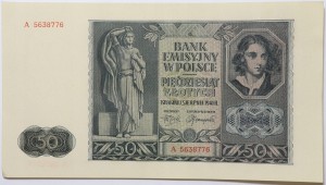 Banknot 50 zł - 1941 rok