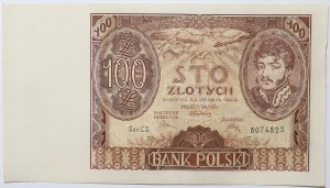 Banknot 100 zł 1934 rok