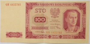 Banknot  100 zł - 1948 rok