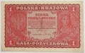 Banknot 1 Marka Polska 1919 rok
