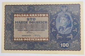 Banknot 100 Marek Polskich 1919 rok