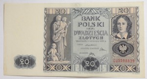 Banknot 20 zł 1936 rok