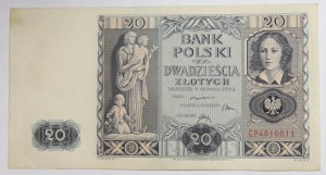 Banknot 20 zł 1936 rok