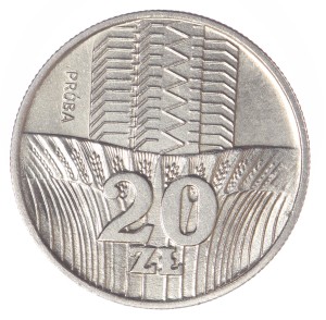 20 złotych - Wieżowiec i Kłosy - 1973 rok
