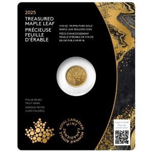 Złota Moneta - Liść Klonowy - Kanada - 2025 - 1/10 oz