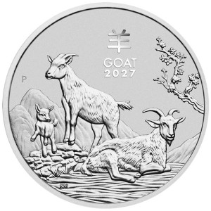 Rok Kozy - Lunar III - 2027 - 2 oz - Srebrna Moneta