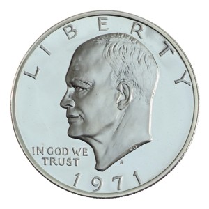 1 dolar - Srebrny dolar Eisenhowera - USA - 1971 