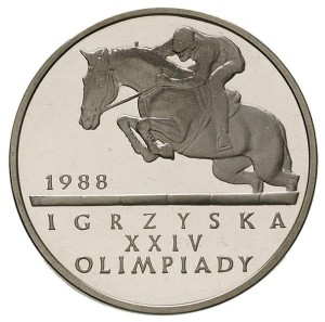 500 złotych - Igrzyska XXIV Olimpiady Seul 1988 - 1987 rok
