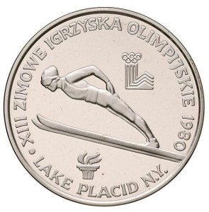 200 złotych - XIII Zimowe Igrzyska Olimpijskie - Lake Placid 1980 - Znicz - 1980 rok