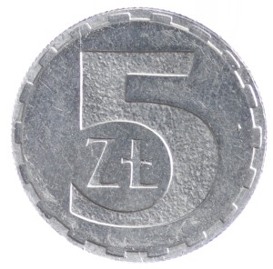 5 złotych - 1989-90 rok