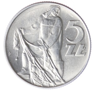 5 złotych - Rybak - 1958-74 rok