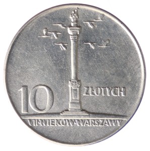 10 złotych - Kolumna Zygmunta Mała - 1966 rok