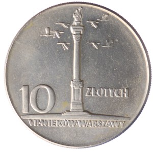 10 złotych - Kolumna Zygmunta  - 1965 rok