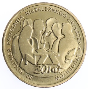 Moneta 2 zł Powstanie NZS - 2011 rok