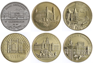 Seria monet 2 zł - Zamki i Pałace w Polsce - 1995-2000 rok