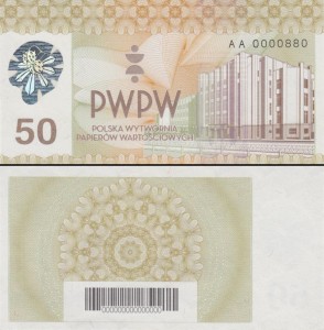 banknot testowy PWPW