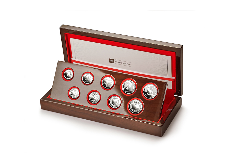 Ekskluzywny zestaw 100 Lat złotego - drewniana kaseta