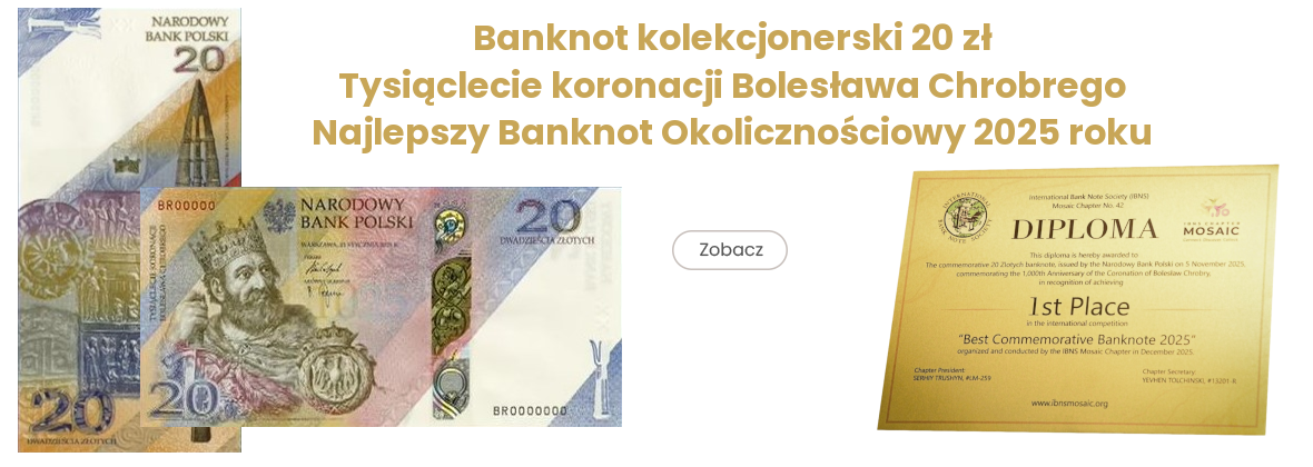 Tysiąclecie koronacji Bolesława Chrobrego - banknot